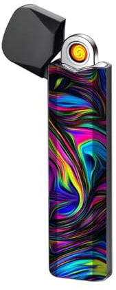 Accendino elettrico, accendino USB ricaricabile, accendino ad plasma, accendino al tungsteno senza fiamma antivento, fantastico accendino tascabile portatile con display di ricarica ( Color : H )