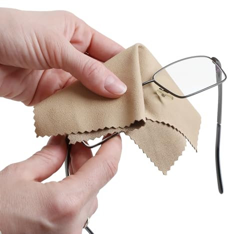 Brillenputztuch Brillenputztücher Reinigungstücher Brillenreinigungstücher 50 stück Putztücher für Brillen, Kameras, Bildschirme, Handys und Tablets in Premiumqualität - 15 x 18cm