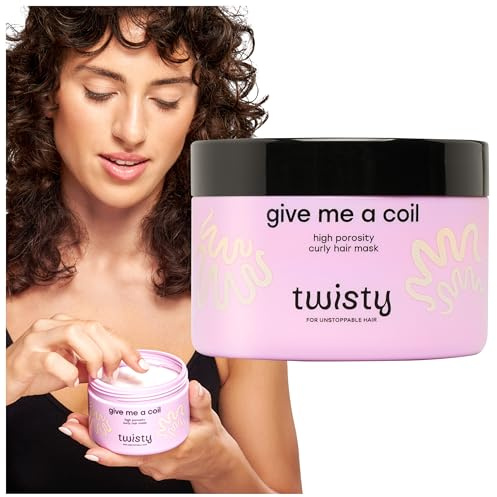 Twisty Give Me a Coil Locken Haarkur - Haarmaske für sehr trockenes Haar, Feuchtigkeitsmaske für Naturlocken, Haarkur Locken für geschädigtes Haar