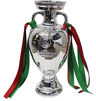 SWAYVES Trofei in Metallo Coppa Europa Trofei Di Calcio Modelli Di Coppe Coppa Trofeo Fan/Sier/15 * 15 * 34Cm