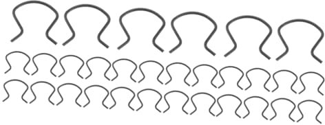 Beatifufu 30stücke Fensterkurbel Halteklammern Auto-retainer Clips Für Tür Und Fensterverkleidungen Installieren Und Langlebig Metall Kompatibel Mit Vielen Automodellen
