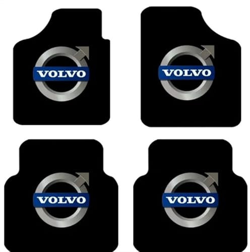 SDFSJJHB 4 Stück Auto Fußmatten, für Volvo S40 II/V50 12/2003-12/2012, Volvo C30 09/2006-12/2013,Verschleißfest wasserdichte rutschfest Fussmatten,Auto Innenausstattung Zubehör