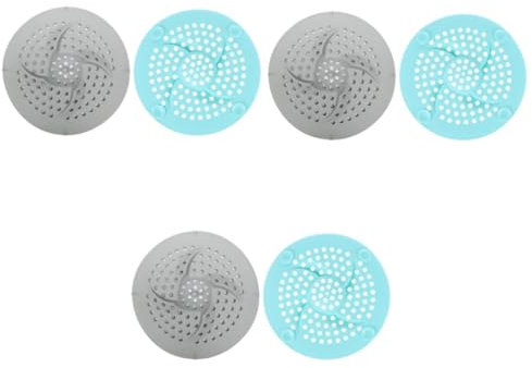 jojofuny Lot De 3 Filtres en Silicone pour Évier De Salle De Bain Cuisine Bouchon De Filtre De Vidange Attrape-Cheveux Et Aliments Installation Facile 2 Pièces X 3