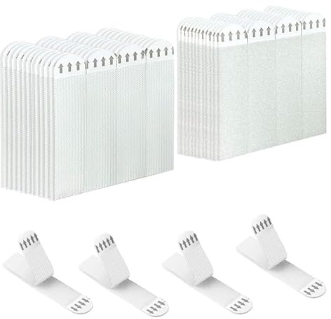Picture Hanging Strips, 36 Pairs (72 Strips) Heavy Duty Hook and Loop Fastener Wall Hanging, No More Nails for Damage-Free Mounting, Photo Frame Wall Stickers, 16 x 70mm