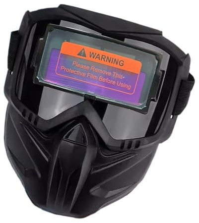 Automatische Schweißmaske Für Schweißen & Schleifen | Optische Klasse 1/1/1/2 Schleif-Funktion UV/IR-Schutz Modulares Design Mit Wechselbrille Schweißschild Schweißschild