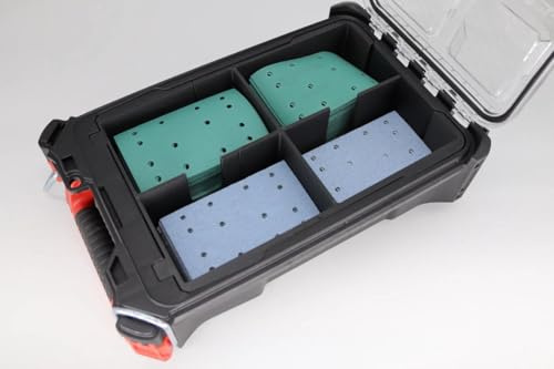 Kompatibel mit MILWAUKEE Packout Compact – 3D-gedruckter PLA+ Einsatz für Schleifpapier 133×80 mm | Organizer für Compact Box – robust & übersichtlich