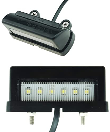 Do!LED 404 universal LED Kennzeichenbeleuchtung Xenon Weiss mit E-Prüfzeichen für MOTORRAD ATV QUAD ANHÄNGER SCOOTER