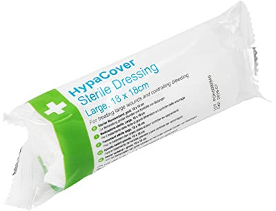 Safety First Aid Group HypaCover Sterile Dressing Bandage - Large 18 x 18 cm (Pack of 6)