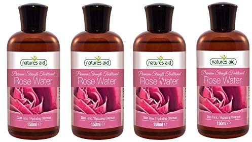 (4 Pack) - Natures Aid - Rosewater (Triple) | 150ml | 4 Pack Bundle