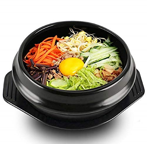 Korean Dolsot Large Earthenware Bowl Stone Pot Bibimbap Cooking + Trivet Set Rice Bowl – 14