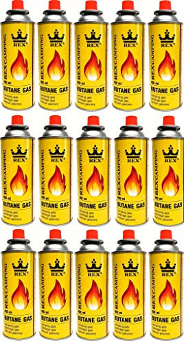 REX Butangas 227g Gaskartusche Campinggas Brenner Kocher Gas