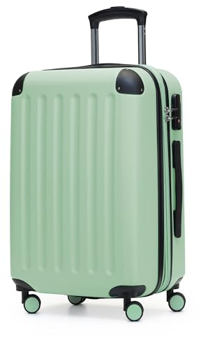 Hauptstadtkoffer Spree - Handgepäck, 55 x 36 x 21 cm, TSA, 4 Rollen, 42 Liter, Reisekoffer, Hartschalenkoffer, Rollkoffer, Bordgepäck Koffer, erweiterbar, Mint