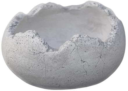 gartendekoparadies.de Jardinière Massive Coquille d’œuf Vasque pour Plantes Vasque en Pierre reconstituée, résistant au Gel