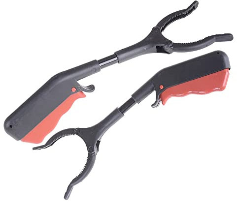 ZZDZW 2 pacchi Pinza Telescopica Prendi Oggetti 30cm/60cm Raccoglitore di Immondizia, Pinza Prensile,Pinza Morsetto in Gomma Multiuso Piccola (Size : 30cm)