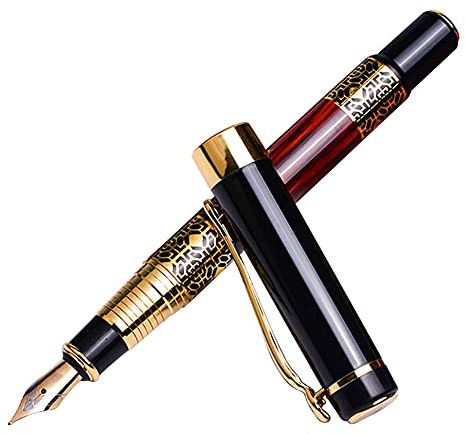 Füllhalter Luxus Füllfederhalter Edel Füller mit Edlem Klavierlack Feder Einzige Art Imitation Muster Symbolische Sinne als Beste Geschenk für Herren Damen Chef