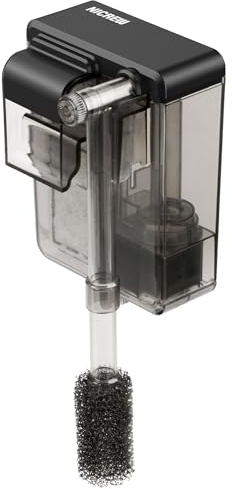 NICREW Slim Aquarium Filter, Quiet Fish Tank HOB Filters for up to 5 Gallon Aquariums, Adjustable Flow, 42 GPH, 3W