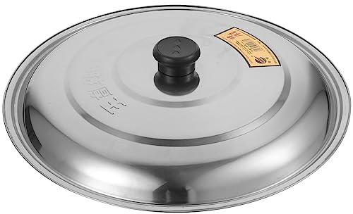 Tofficu Stainless Steel Pot Cover Household Pan Lid round Multi-function Lid for Wok Cooking Microwave Splatter Guard