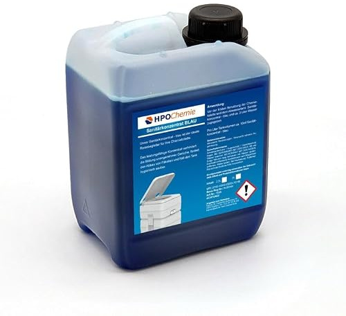 Varile Sanitärkonzentrat Blue 2,5L Kanister I Sanitärflüssigkeit für Abwassertank der Campingtoilette I Chemie WC