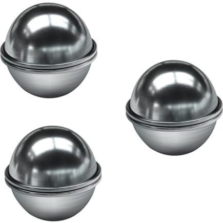 Amosfun 6stücke Metall Badekugel Form Für Badebomben Ergonomisches Design Für Müheloses Gießen Für Käse Mousse Lebensmittelechtes Material Badespaß Für Badewanne