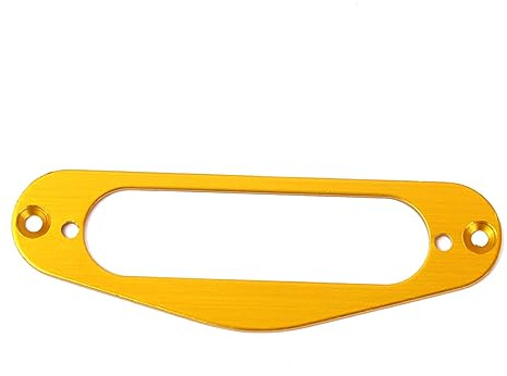BESTonZON Gitarren Tonabnehmerrahmen Metall Single Coil Humbucker Montagering Mit Schrauben Für E-gitarren Im Tl Stil Goldfarben