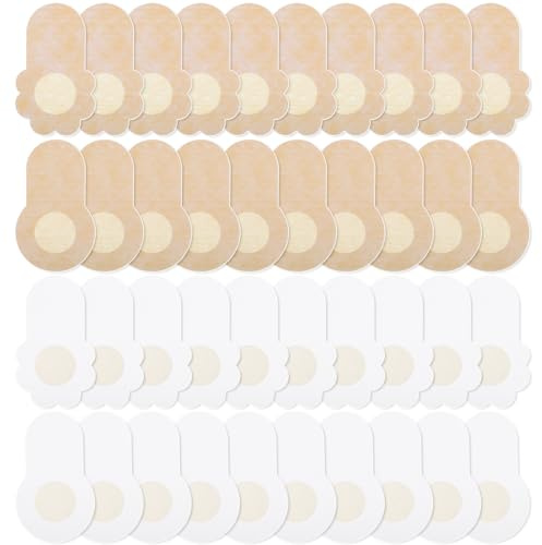Apausvcm Lot de 40 patchs auto-adhésifs invisibles pour tétons - Pour femmes et filles