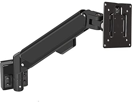 ZOAPDEBCE Doppelmonitorständer, 10-32 höhenverstellbarer Gasfeder-Monitorarm, hält 4,4 bis 19,8 Pfund mit Drehgelenk(Black)