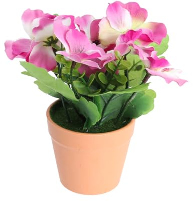 IMIKEYA Artificial Potted Plant Plastic Flower Pot Home Decor Balcony Garden Mother Day