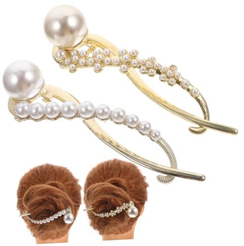 Beaupretty Mollette Per Con Fiocco Forcine Per Ragazze Eleganti Fermagli in Metallo Per Matrimoni Feste Styling Quotidiano