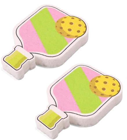 BOXOB 2uds Esponjas Pulpa Madera Comprimida Inspiradas en Pickleball, Esponjas Cocina Reutilizables para Lavar Platos Accesorio Cocina Divertido Regalo Pickleball para Hogar Baño Coche
