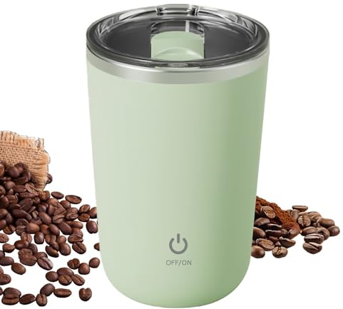 Tasse à café auto-mélangeuse – Rechargeable et portable 350 ml | Tasse à café magnétique à mélange automatique – pour femmes, hommes, amateurs de fitness, professionnels, étudiants, thé, shakes en