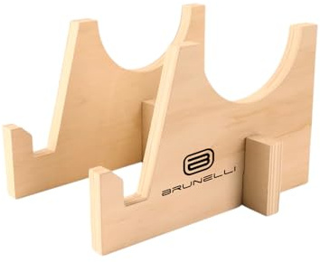 Brunelli Balance Board Holz Set - Balanceboard mit Halbkugel Gleichgewicht Core Training Fitness Stabilitätstraining Anfänger Fortgeschrittene