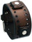 Nemesis BN-BB Uhrenarmband mit Ledermanschette, Dunkelbraun