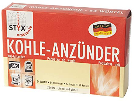 STYX Kohle-Anzünder 64 Würfel