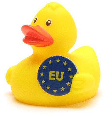 Duckshop I Europa - Paperella da bagno con paperella e paperella I L 8 cm con portachiavi a forma di paperella