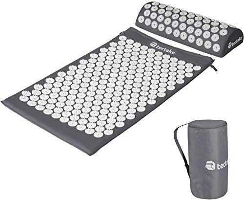 TecTake - Esterilla Acupresión, Masajes, Relajar, Aliviar, Incluye Cojín y Bolsa - Varios Modelos (Type 2)