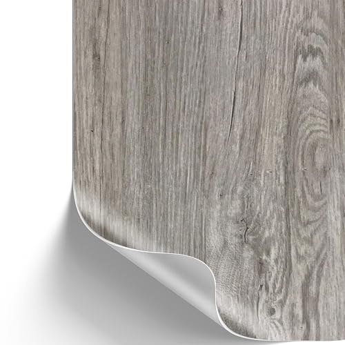Rohr-Trading.SURFACES [12,56€/m²] Klebefolie Holz-Optik 200 x 67,5cm I Selbstklebende Folie für Möbel Küche & Deko I Selbstklebefolie hitzebeständig & abwaschbar I 3D Holz-Maserung Dekor (Kalk-Esche)