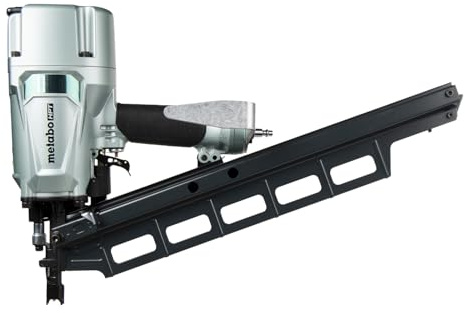 Metabo HPT Framing Nailer, Pro-Preferred Pneumatic Power Nailer & Framing Tool for Flooring, Roof Decking, Selectable Trigger & Rafter Hook, 21° 2 to 3-1/4 Plastic Collated Nails, NR83A5