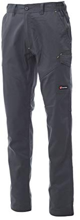 PAYPER Worker PRO Pantalone da Lavoro Unisex Donna Uomo multistagione Misto Cotone Poliestere Chiusura Zip Tasche Anteriori Posteriori Porta Metro Passanti in Vita Banda Reflex