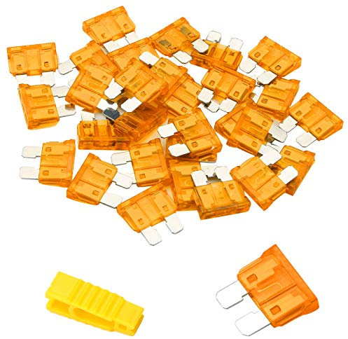 Bolatus 20Pcs Fusible Voiture 5A Moyenne Fusible Automobile + Extracteur - Fusible pour Auto/RV/Camion/Moto