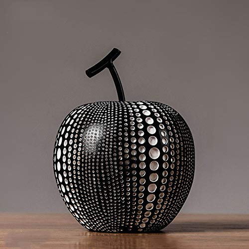 LIJUCAI Nordic Style Home Decoration Zubehör Lucky Ornaments Resin Craft Home Einrichtung für die Dekoration Office Desk Figuren, klein schwarz