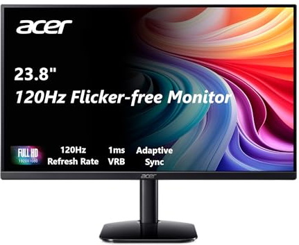 Acer 23.8in FHD 1920x1080 IPS 120Hz Office Monitor KB242Y G0bi