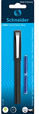 *Fountain Pen Schneider CEOD Classic Black + 2 Muster auf Blister