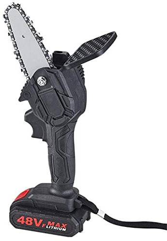 HODAGES Mini tronçonneuse Rechargeable, tronçonneuse portative sans Fil avec 2 Batteries Rechargeables, scie électrique Portable 24 V pour l'élagage des Branches d'arbres et la Coupe du Bois
