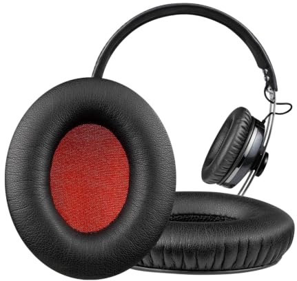 SOULWIT Cuscinetti auricolari sostitutivi per Sennheiser Momentum 1/2/HD1 Cuffie auricolari, Cuscinetti auricolari con schiuma ad alta densità per l'isolamento dal rumore
