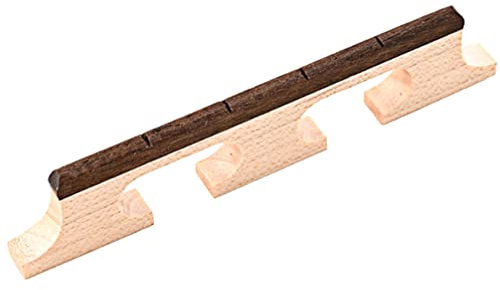 Supvox Banjo Brücke Aus Hochwertigem Holz Banjo Bridge Saddle Viersaitige Konstruktion Für Optimale Klangqualität Professionelles Zubehör Für Verbessertes Spielerlebnis