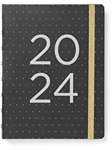 Filofax A5 2024 Planer – Mondlicht schwarz