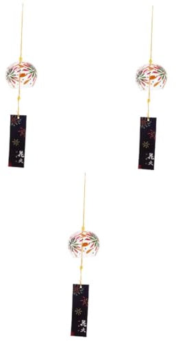 YARNOW Lot De 3 Carillons Éoliens en Verre De Style Faits À La Main Décoration D'intérieur Mélodieuse