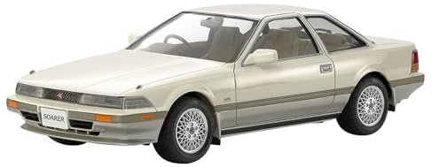 TAMIYA 24064 1:24 Toyota Soarer 3.0 GT - Modellbau, Plastik Bausatz, Basteln, Hobby, Kleben, Plastikbausatz, unlackiert, Weiß