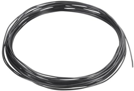 PATIKIL 1mm Bonsai Formazione Filo 1 Rotolo Fiore Filo Steli Anodizzato Alluminio Albero Filo 16.4Ft Totale per Giardinaggio Ramo Riparazione Nero