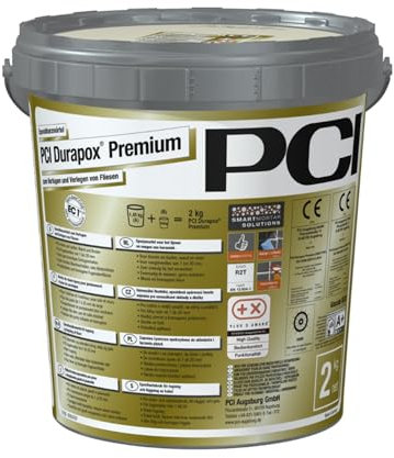 PCI Durapox Premium 2 kg Nr. 16 Silbergau 2K-Epoxidharz-Fugenmörtel Verfugen Verlegen Fliesen Sika